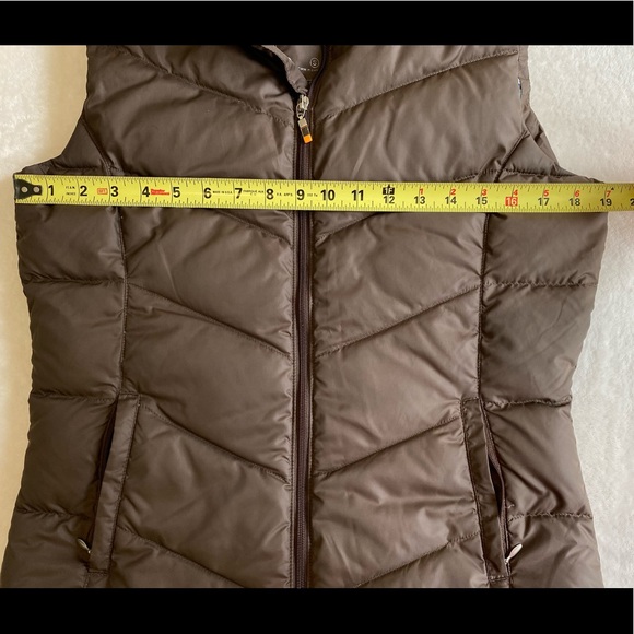 Lucy Womens Brown Duck Down Puffer Vest Size Small - Picture 9 of 11